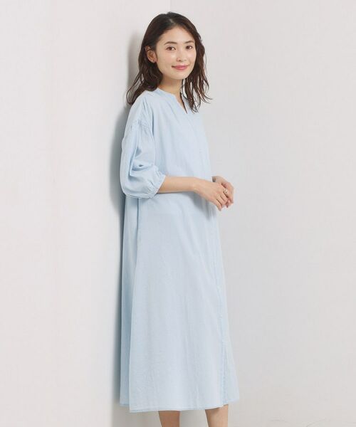 ITS'DEMO / イッツデモ ロング・マキシ丈ワンピース | 【洗濯機OK】シアーデニムワンピース | 詳細2