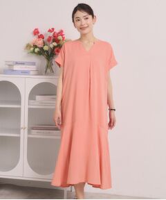 ITS'DEMO / イッツデモ ロング・マキシ丈ワンピース | リネン混ワンピース