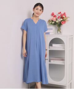ITS'DEMO / イッツデモ ロング・マキシ丈ワンピース | リネン混ワンピース
