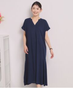 ITS'DEMO / イッツデモ ロング・マキシ丈ワンピース | リネン混ワンピース