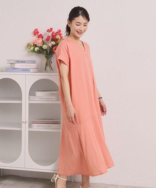 ITS'DEMO / イッツデモ ロング・マキシ丈ワンピース | リネン混ワンピース | 詳細1