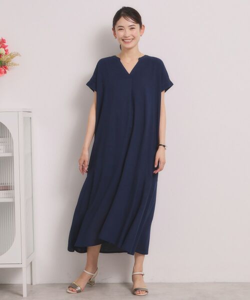ITS'DEMO / イッツデモ ロング・マキシ丈ワンピース | リネン混ワンピース | 詳細10