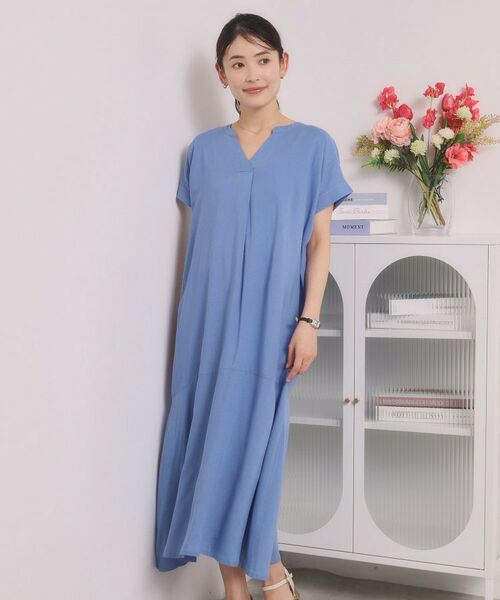 ITS'DEMO / イッツデモ ロング・マキシ丈ワンピース | リネン混ワンピース | 詳細5