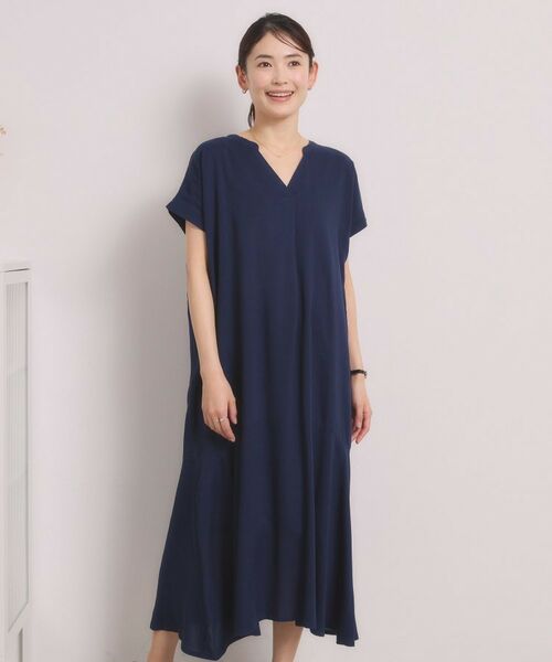 ITS'DEMO / イッツデモ ロング・マキシ丈ワンピース | リネン混ワンピース | 詳細9