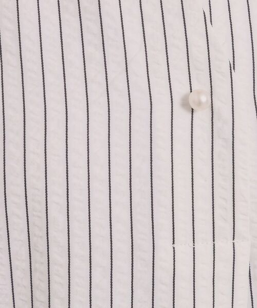 ITS'DEMO / イッツデモ ミニ丈・ひざ丈ワンピース | 【手洗い可】サッカーストライプスキッパーワンピース | 詳細3