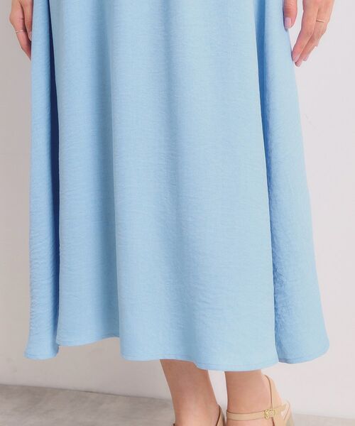 ITS'DEMO / イッツデモ ミニ丈・ひざ丈ワンピース | 【UVケア／イージーケア／洗濯機OK】柔らかリネンライクワンピース | 詳細20