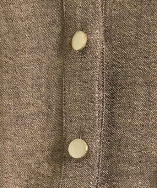 ITS'DEMO / イッツデモ ミニ丈・ひざ丈ワンピース | 【UVケア／イージーケア／洗濯機OK】柔らかリネンライクワンピース | 詳細8