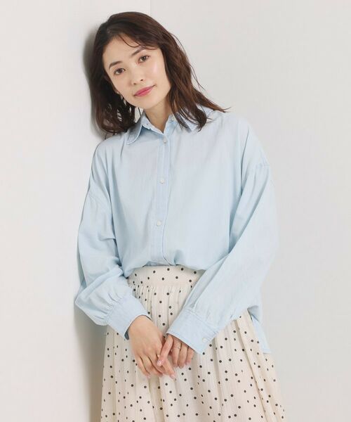 ITS'DEMO / イッツデモ シャツ・ブラウス | 【洗濯機OK】シアーデニムシャツ | 詳細1