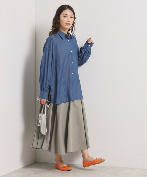 ITS'DEMO / イッツデモ シャツ・ブラウス | 【洗濯機OK】シアーデニムシャツ | 詳細11