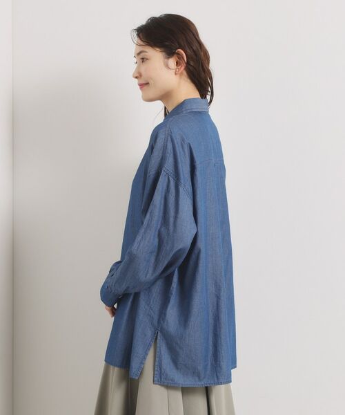 ITS'DEMO / イッツデモ シャツ・ブラウス | 【洗濯機OK】シアーデニムシャツ | 詳細14