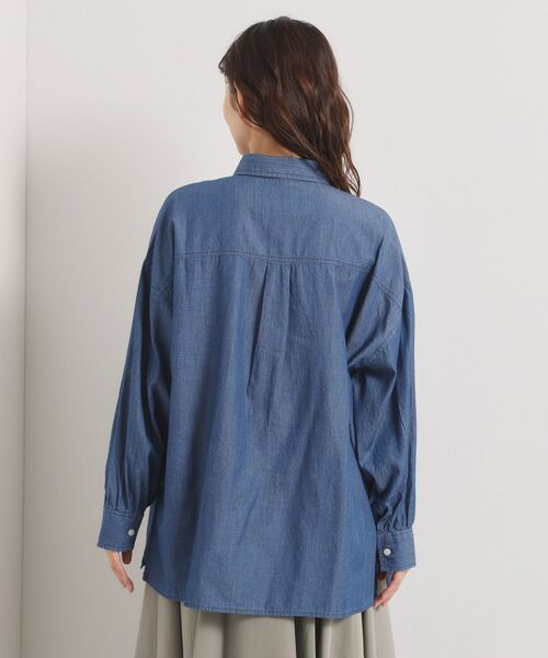 ITS'DEMO / イッツデモ シャツ・ブラウス | 【洗濯機OK】シアーデニムシャツ | 詳細15