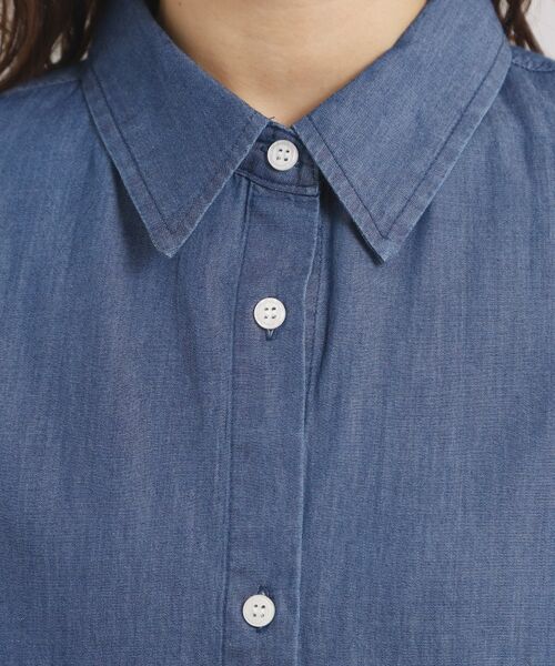ITS'DEMO / イッツデモ シャツ・ブラウス | 【洗濯機OK】シアーデニムシャツ | 詳細16