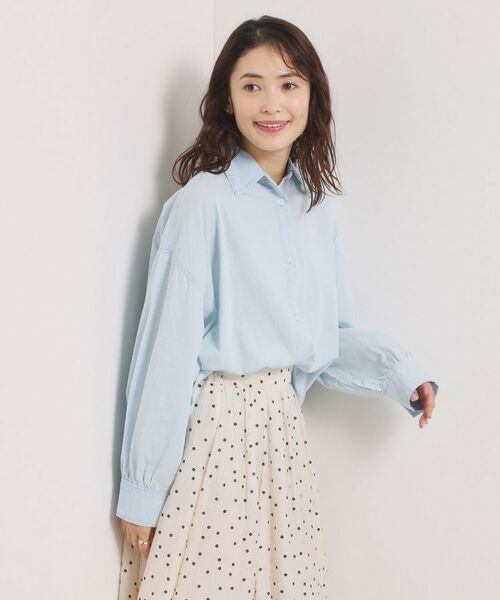 ITS'DEMO / イッツデモ シャツ・ブラウス | 【洗濯機OK】シアーデニムシャツ | 詳細2