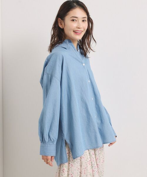 ITS'DEMO / イッツデモ シャツ・ブラウス | 【洗濯機OK】シアーデニムシャツ | 詳細5
