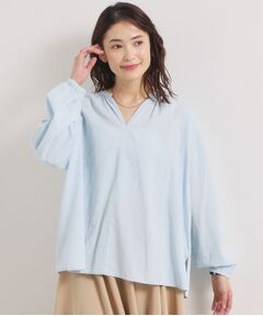 ITS'DEMO / イッツデモ シャツ・ブラウス | 【洗濯機OK】シアーデニムスキッパーブラウス