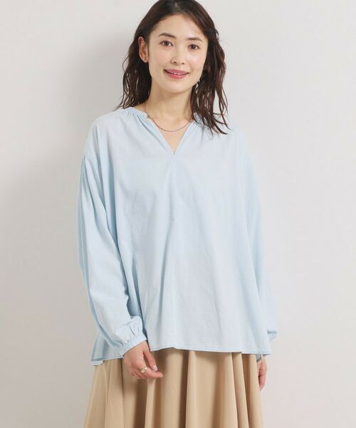 ITS'DEMO / イッツデモ シャツ・ブラウス | 【洗濯機OK】シアーデニムスキッパーブラウス | 詳細1