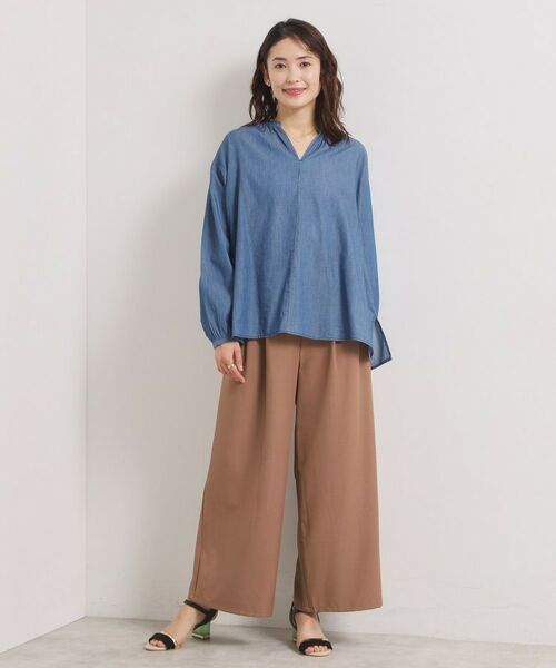 ITS'DEMO / イッツデモ シャツ・ブラウス | 【洗濯機OK】シアーデニムスキッパーブラウス | 詳細11