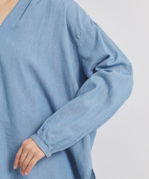 ITS'DEMO / イッツデモ シャツ・ブラウス | 【洗濯機OK】シアーデニムスキッパーブラウス | 詳細17