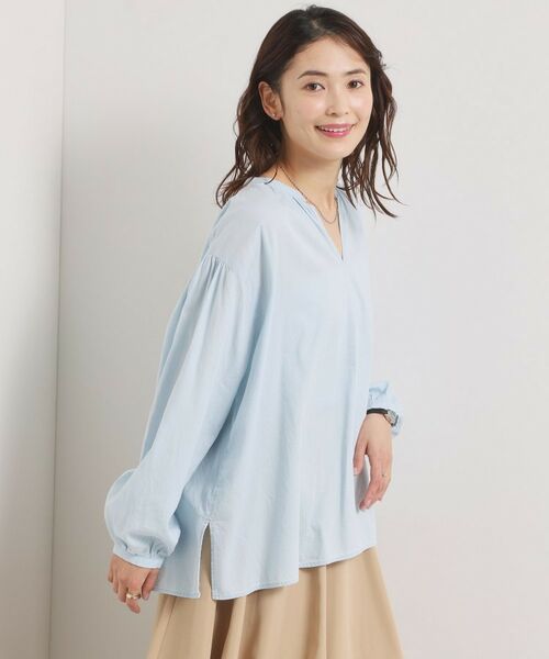 ITS'DEMO / イッツデモ シャツ・ブラウス | 【洗濯機OK】シアーデニムスキッパーブラウス | 詳細2