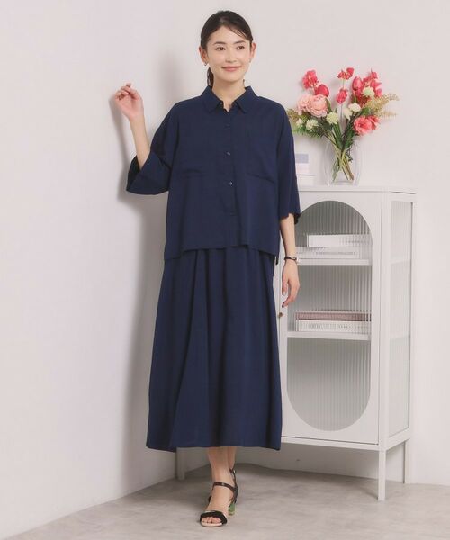 ITS'DEMO / イッツデモ シャツ・ブラウス | 【手洗い可／セットアップ可】リネン混ポケット付きシャツ | 詳細10