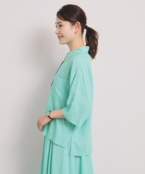 ITS'DEMO / イッツデモ シャツ・ブラウス | 【手洗い可／セットアップ可】リネン混ポケット付きシャツ | 詳細17