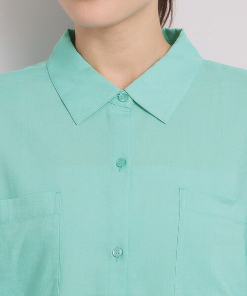 ITS'DEMO / イッツデモ シャツ・ブラウス | 【手洗い可／セットアップ可】リネン混ポケット付きシャツ | 詳細19