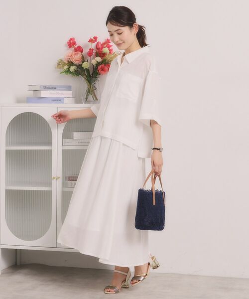 ITS'DEMO / イッツデモ シャツ・ブラウス | 【手洗い可／セットアップ可】リネン混ポケット付きシャツ | 詳細2