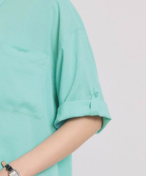 ITS'DEMO / イッツデモ シャツ・ブラウス | 【手洗い可／セットアップ可】リネン混ポケット付きシャツ | 詳細21