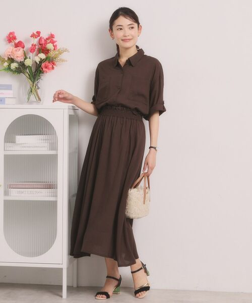 ITS'DEMO / イッツデモ シャツ・ブラウス | 【手洗い可／セットアップ可】リネン混ポケット付きシャツ | 詳細7