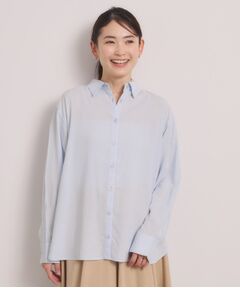 ITS'DEMO / イッツデモ シャツ・ブラウス | 【手洗い可】リネン混ベーシックシャツ