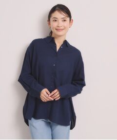 ITS'DEMO / イッツデモ シャツ・ブラウス | 【手洗い可】リネン混ベーシックシャツ