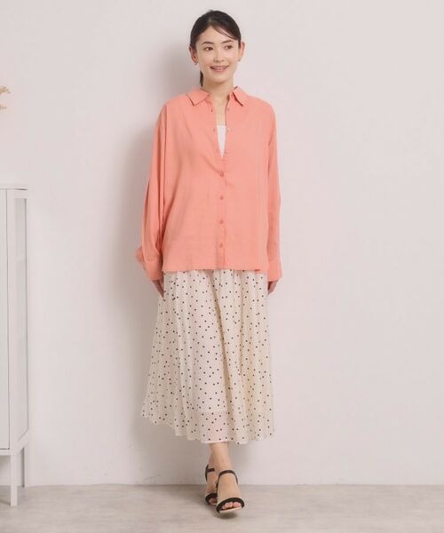 ITS'DEMO / イッツデモ シャツ・ブラウス | 【手洗い可】リネン混ベーシックシャツ | 詳細10