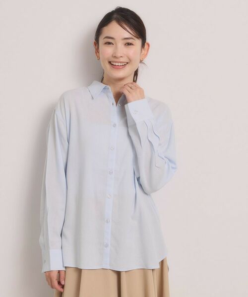 ITS'DEMO / イッツデモ シャツ・ブラウス | 【手洗い可】リネン混ベーシックシャツ | 詳細13
