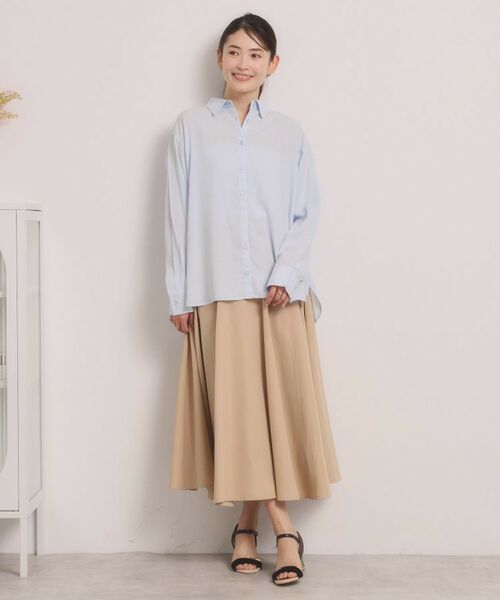 ITS'DEMO / イッツデモ シャツ・ブラウス | 【手洗い可】リネン混ベーシックシャツ | 詳細14