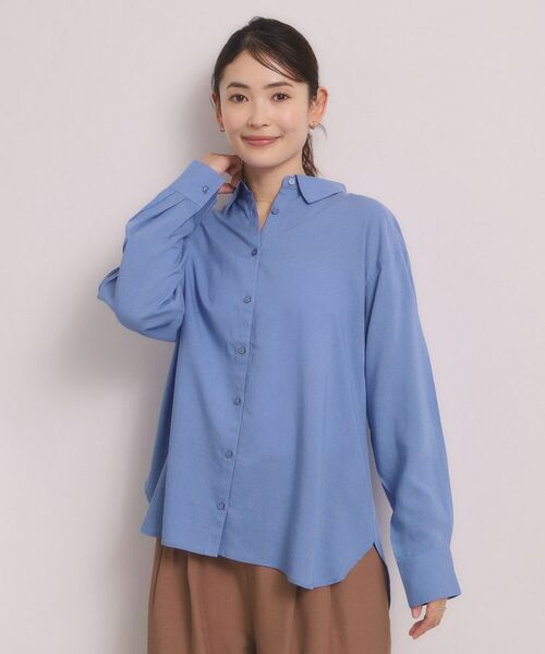 ITS'DEMO / イッツデモ シャツ・ブラウス | 【手洗い可】リネン混ベーシックシャツ | 詳細17