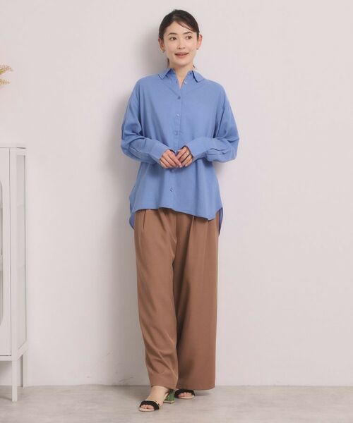 ITS'DEMO / イッツデモ シャツ・ブラウス | 【手洗い可】リネン混ベーシックシャツ | 詳細19