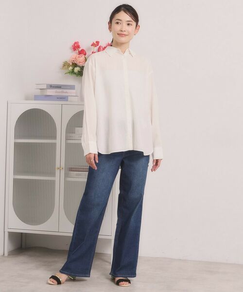 ITS'DEMO / イッツデモ シャツ・ブラウス | 【手洗い可】リネン混ベーシックシャツ | 詳細2