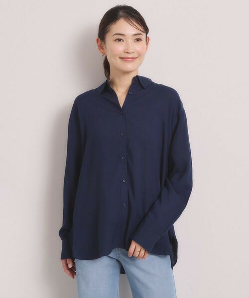 ITS'DEMO / イッツデモ シャツ・ブラウス | 【手洗い可】リネン混ベーシックシャツ | 詳細21