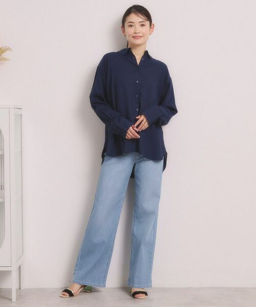 ITS'DEMO / イッツデモ シャツ・ブラウス | 【手洗い可】リネン混ベーシックシャツ | 詳細23