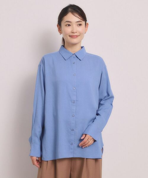 ITS'DEMO / イッツデモ シャツ・ブラウス | 【手洗い可】リネン混ベーシックシャツ | 詳細25