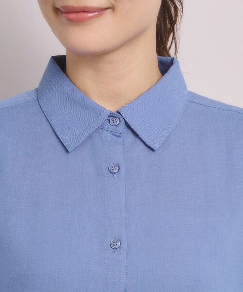 ITS'DEMO / イッツデモ シャツ・ブラウス | 【手洗い可】リネン混ベーシックシャツ | 詳細28
