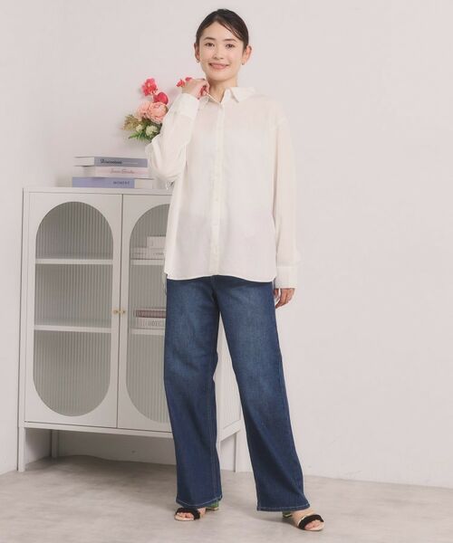 ITS'DEMO / イッツデモ シャツ・ブラウス | 【手洗い可】リネン混ベーシックシャツ | 詳細3