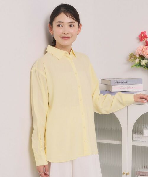 ITS'DEMO / イッツデモ シャツ・ブラウス | 【手洗い可】リネン混ベーシックシャツ | 詳細5