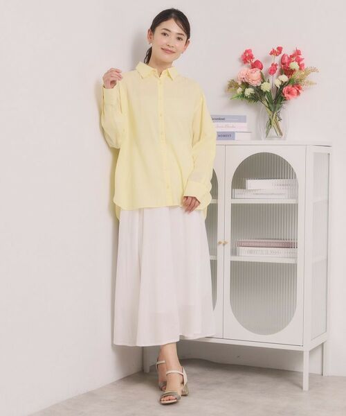 ITS'DEMO / イッツデモ シャツ・ブラウス | 【手洗い可】リネン混ベーシックシャツ | 詳細6