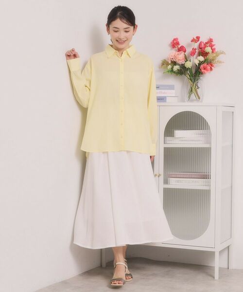 ITS'DEMO / イッツデモ シャツ・ブラウス | 【手洗い可】リネン混ベーシックシャツ | 詳細7