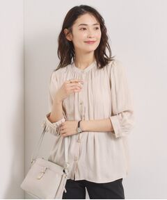 ITS'DEMO / イッツデモ シャツ・ブラウス | 【手洗い可】サテン7分袖ブラウス