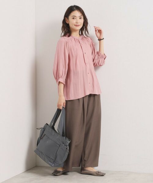 ITS'DEMO / イッツデモ シャツ・ブラウス | 【手洗い可】サテン7分袖ブラウス | 詳細11