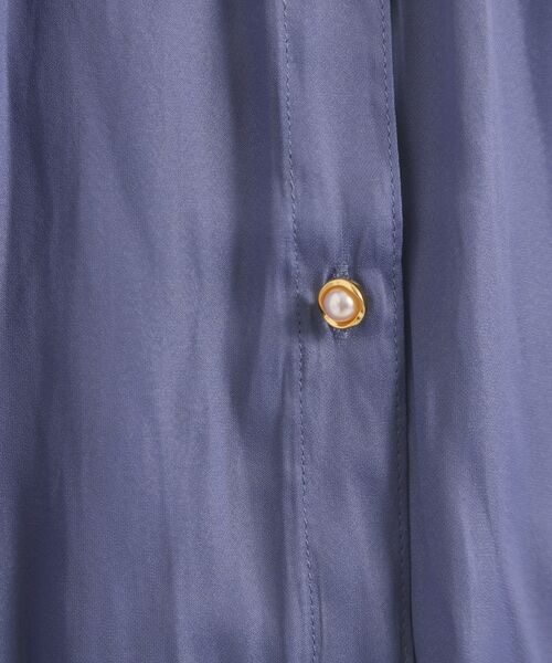 ITS'DEMO / イッツデモ シャツ・ブラウス | 【手洗い可】サテン7分袖ブラウス | 詳細16