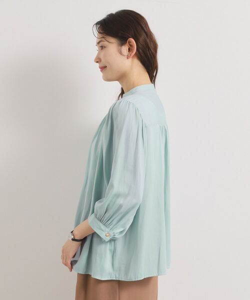 ITS'DEMO / イッツデモ シャツ・ブラウス | 【手洗い可】サテン7分袖ブラウス | 詳細18