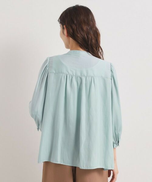 ITS'DEMO / イッツデモ シャツ・ブラウス | 【手洗い可】サテン7分袖ブラウス | 詳細19